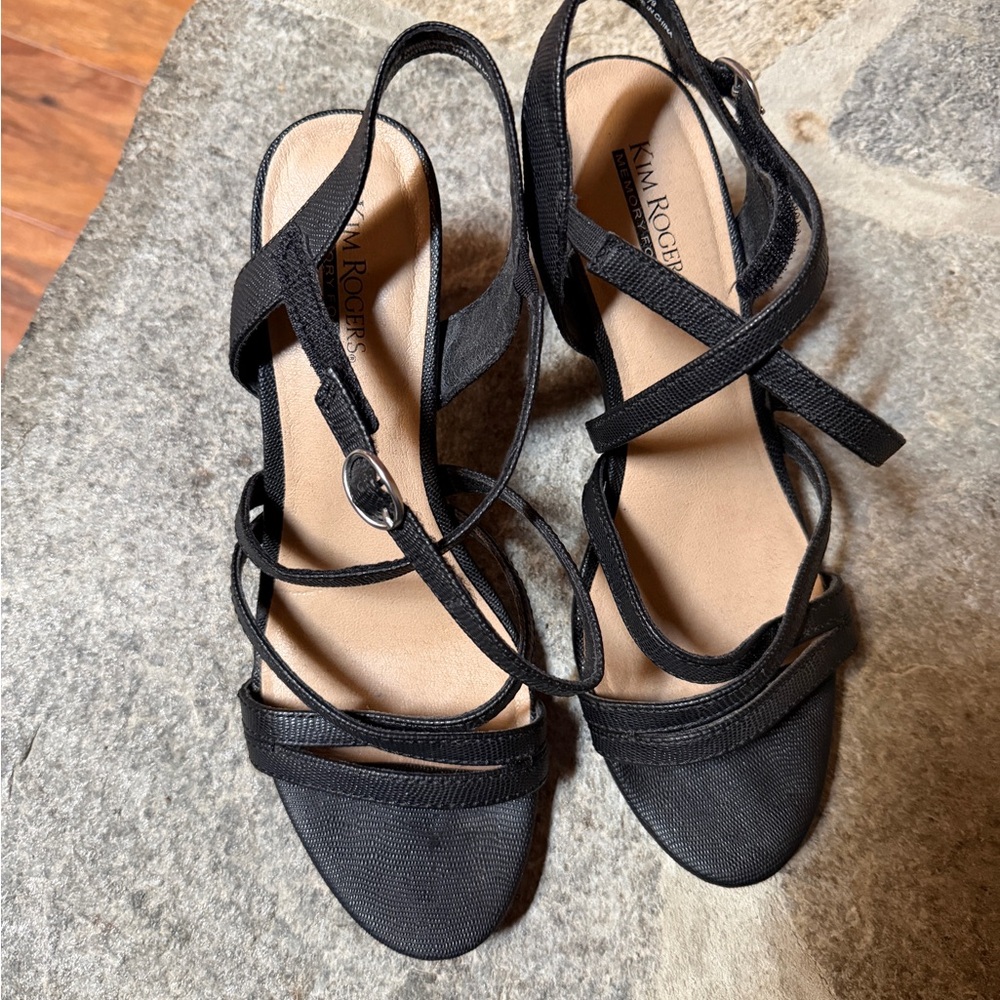 Kim Rogers Elegant Black Sandals